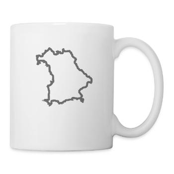 bayern-Umriss - Tasse - Weiß - Rechts