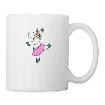 Ballett Einhorn Geschenk tanzen Sport Ballerina - Tasse - Weiß - Rechts