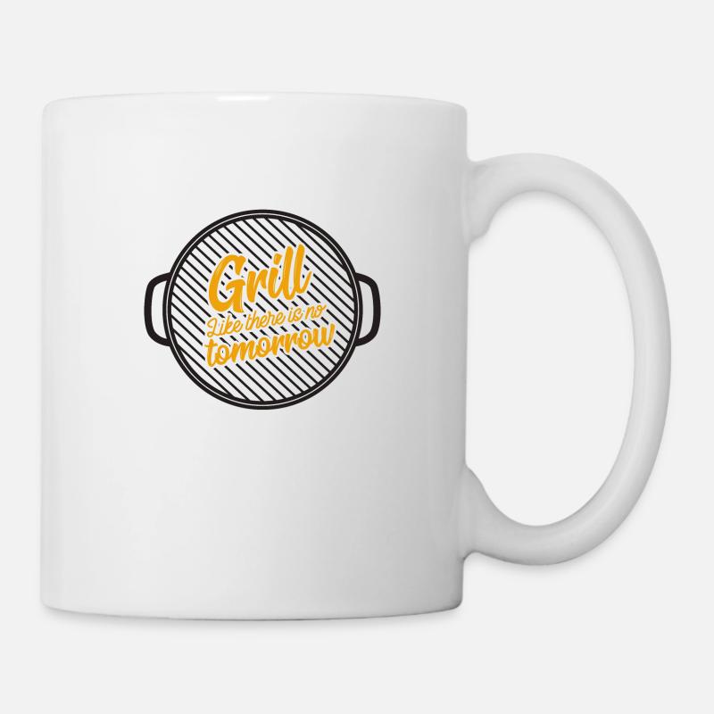 Grill grillen Griller Geschenk Barbecue Koch BBQ - Tasse - Weiß