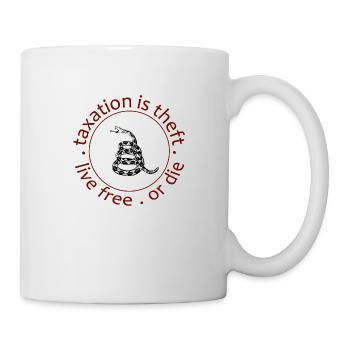 live free or die - Tasse - Weiß - Rechts