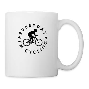 Everyday I'm cycling 1c - Mug - white - Right