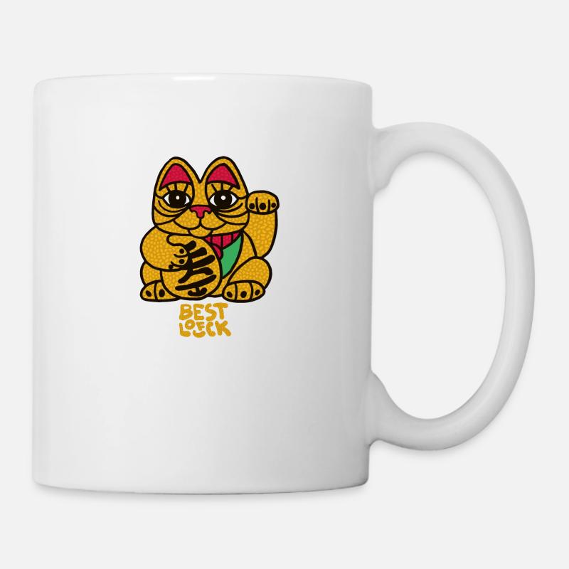 Lucky Cat - Tasse - Weiß