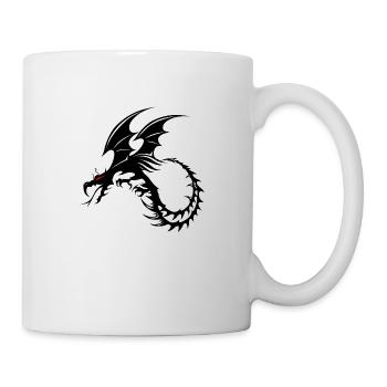 dragon tribal tattoo shape 2004 x - Mug - white - Right