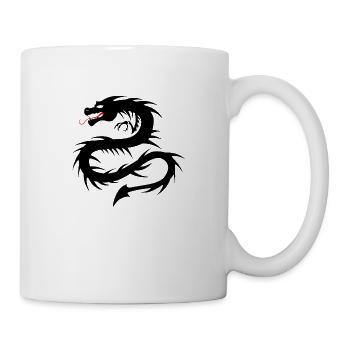 Drachen Tribal Tattoo Form 2004 Uuuuuuu w - Tasse - Weiß - Rechts