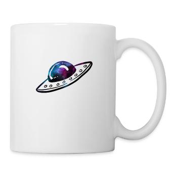 Ufo Weltraum - Tasse - Weiß - Rechts