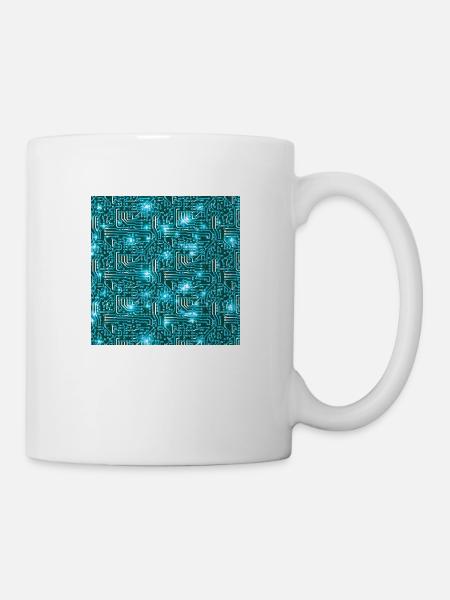 circuit board - Mug - white