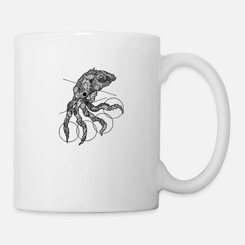 Tintenfisch - Tasse - Weiß