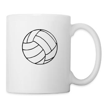 Volley-ball - Mug blanc - blanc - Droite