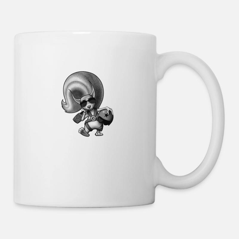 Squirrel Pilot - Tasse - Weiß