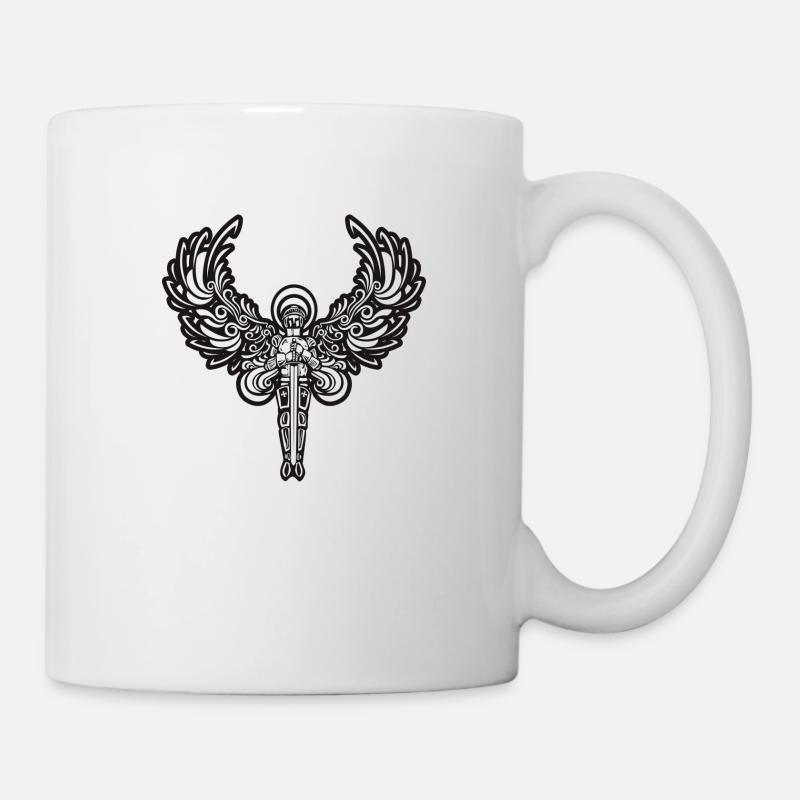anges chevalier - Mug blanc - blanc
