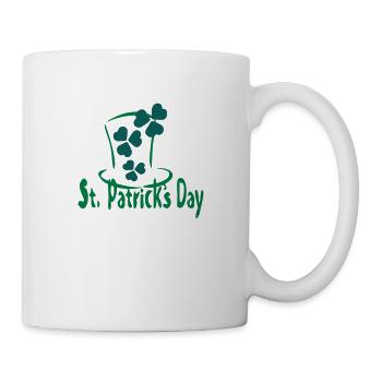 Shamrock hat st.patrick's day-6 - Mug - white - Right