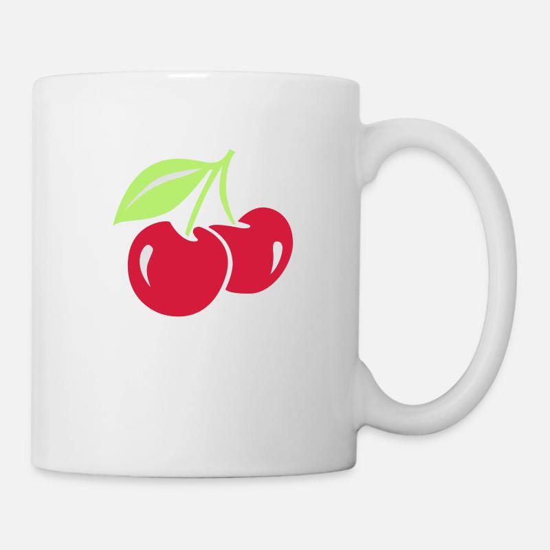 Kirschen - Tasse - Weiß