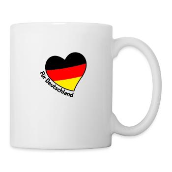 WM EM Heart Allemagne  - Mug blanc - blanc - Droite