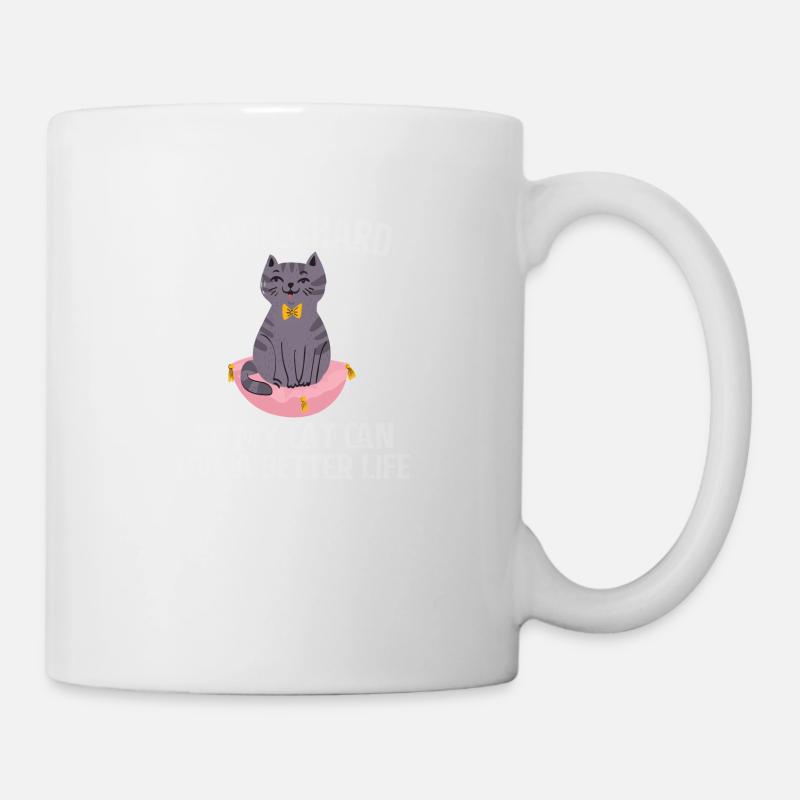 Funny cat - Mug - white