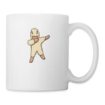Llama dabbing cadeau danse danse hip hop - Mug blanc - blanc - Droite