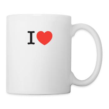 I love / I heart (individual text) - Mug - white - Right