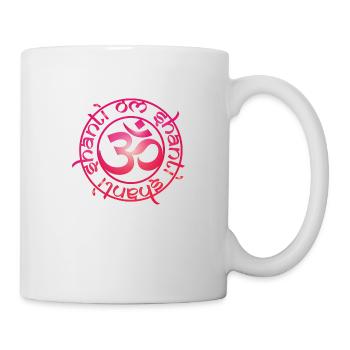 aum_om_shanti_chakra1_muladhara_root - Tasse - Weiß - Rechts