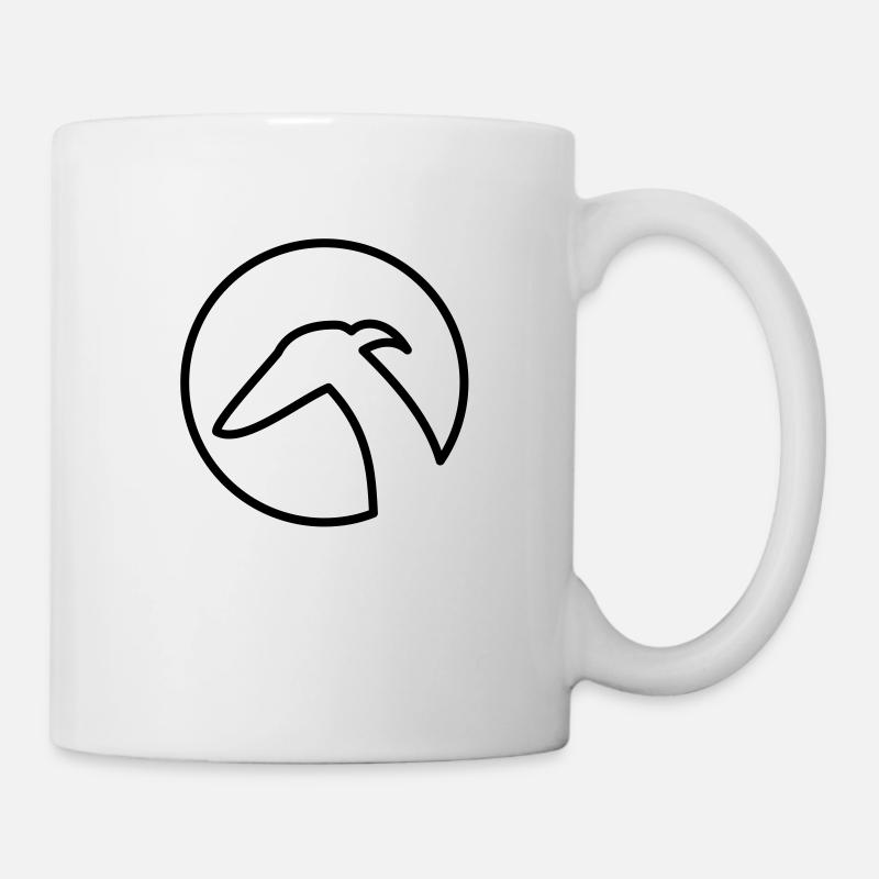 Wiindhund im Kreis - Tasse - Weiß