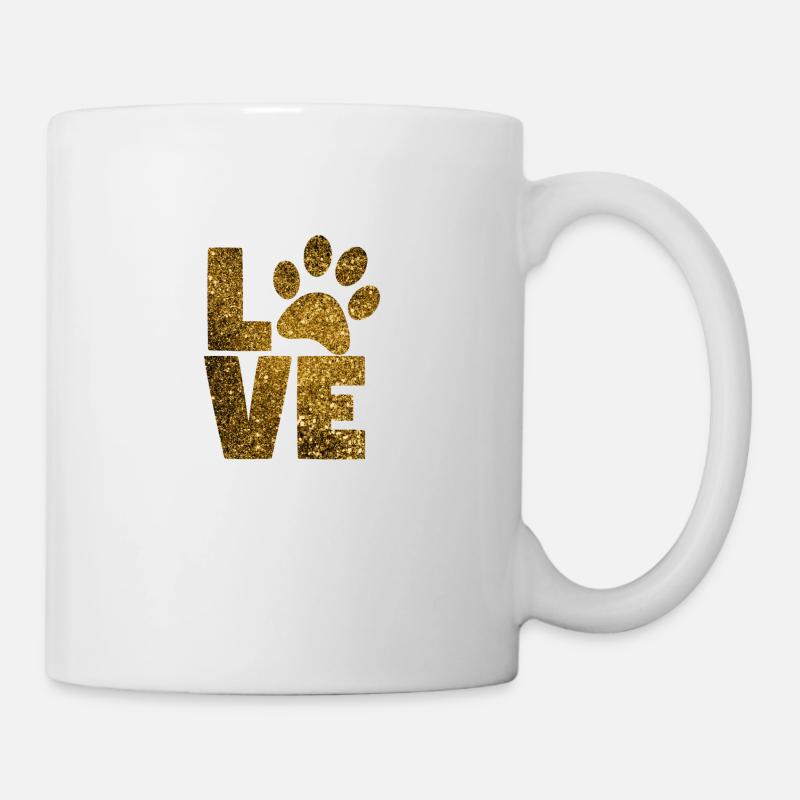 Hundeliebe - Tasse - Weiß