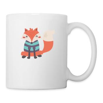 Sweet fox with Ringelpulli - Mug - white - Right
