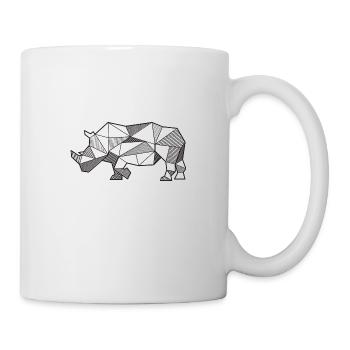 Rhino geometric - Mug - white - Right