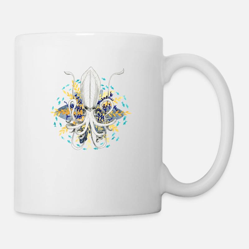 calamar - Mug blanc - blanc