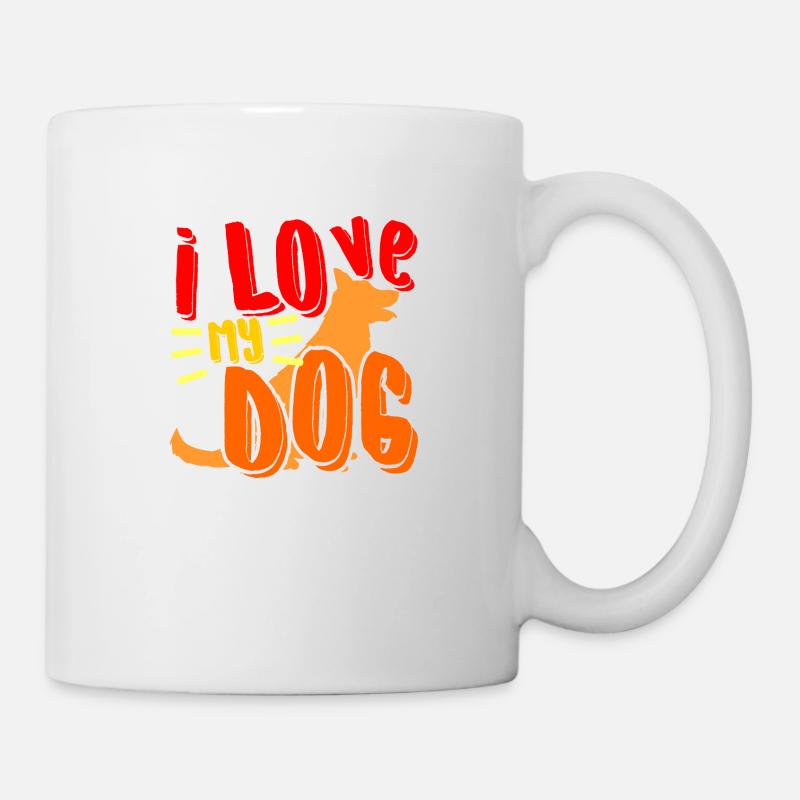 0030 lovemydog - Mug blanc - blanc