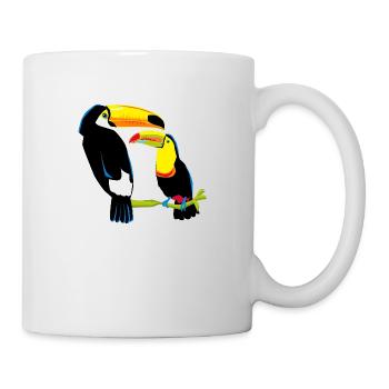 Toucan Couple Cool Shirt - Mug - white - Right