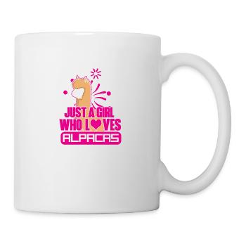 Just a girl who loves alpacas - Mug - white - Right