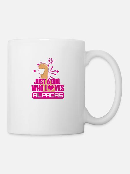Just a girl who loves alpacas - Mug - white