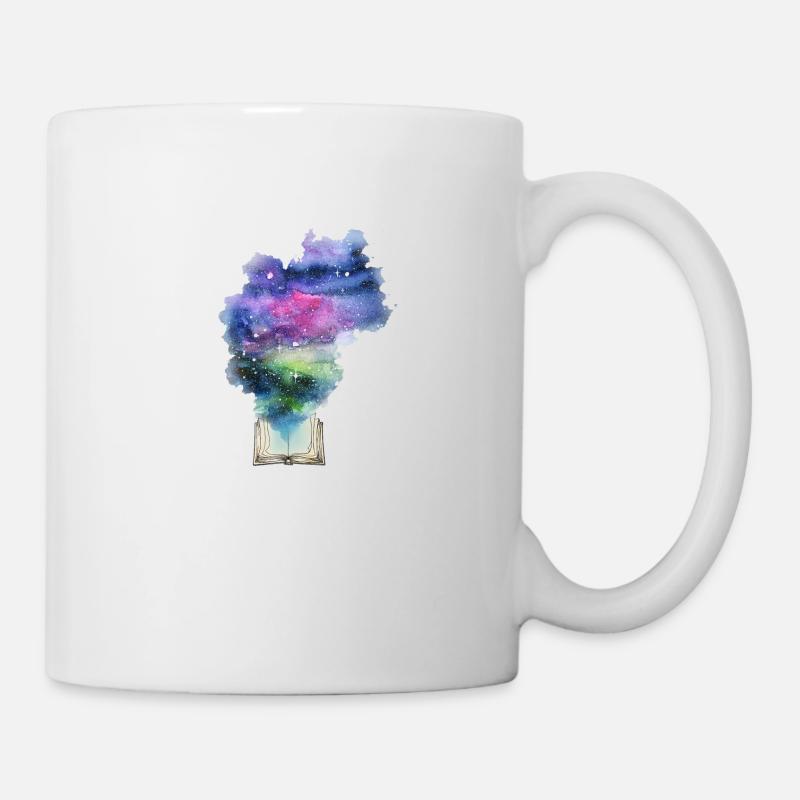 Buch Geschenk für Bücherwürmer oder Philosophen - Tasse - Weiß