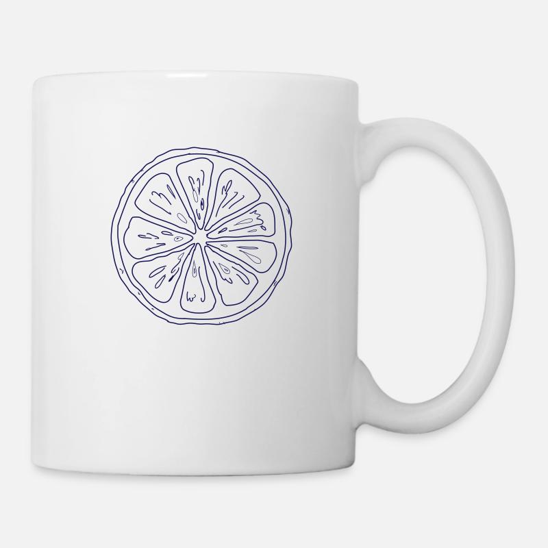 Zitrone - Tasse - Weiß