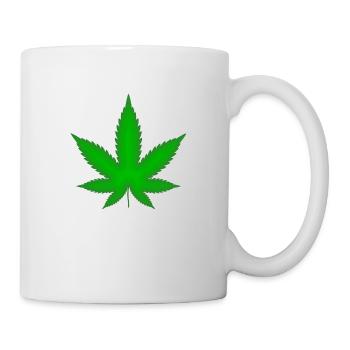Marijuana Blatt - Tasse - Weiß - Rechts