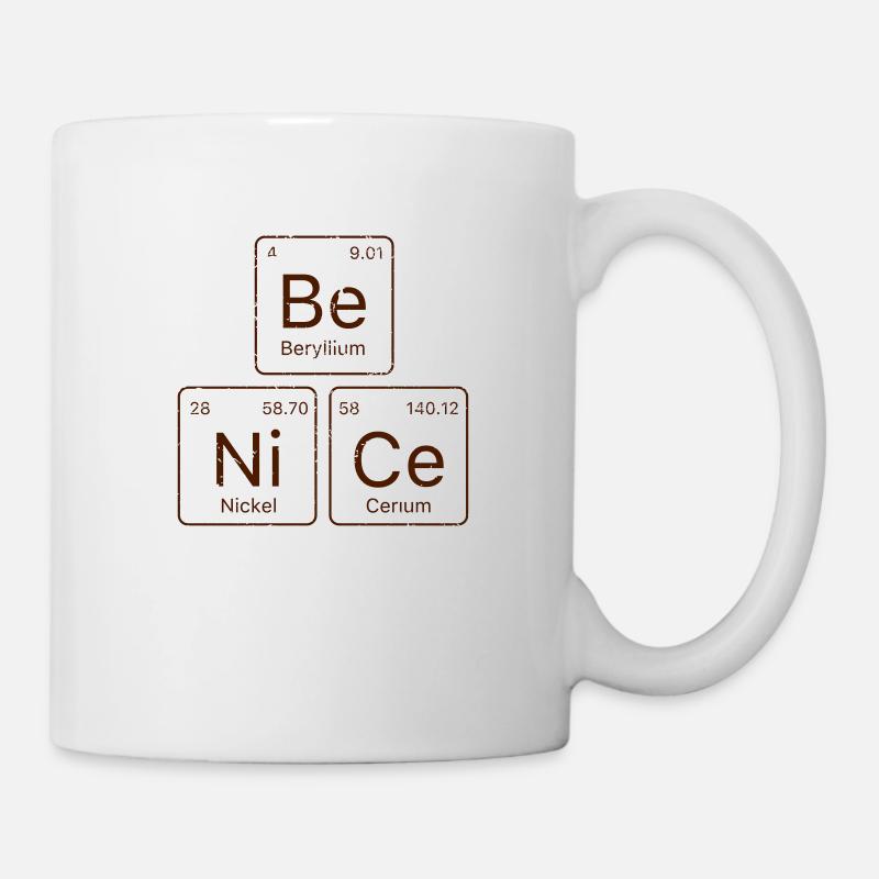 Be NiCe Periodic Table - Mug - white