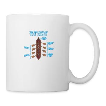 Anatomy of a Rowing Boat - Rowing Rowing Canoe SUP - Mug - white - Right