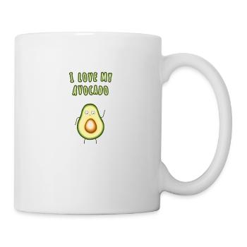 I love avocado gift - Mug - white - Right