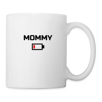 MOMMY Low Battery Energy T-Shirt BLACK LABELED - Mug - white - Right