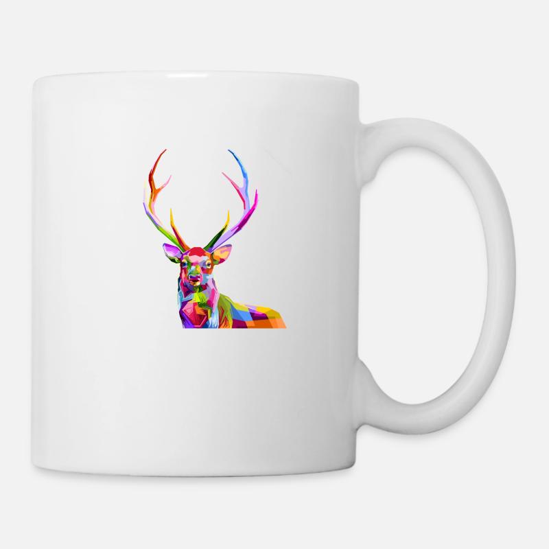 cerf - Mug blanc - blanc