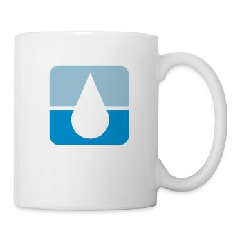 Tropfen2_75 - Tasse - Weiß - Rechts