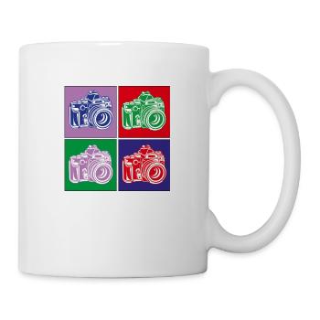 Caméra Pop Art - Mug blanc - blanc - Droite