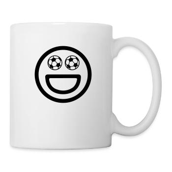 Soccer Smiley Soccer Emoji - Mug - white - Right