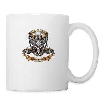 TRIKE KINGS / Skull Motor Born To Ride - Mug - white - Right