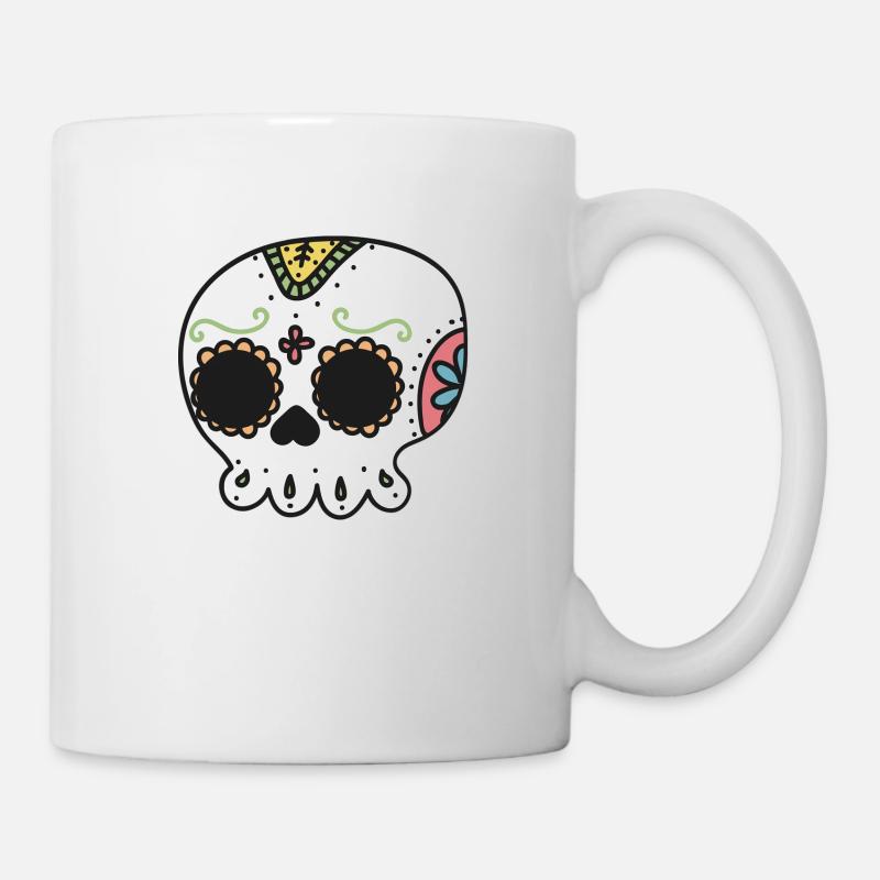 crâne - Mug blanc - blanc