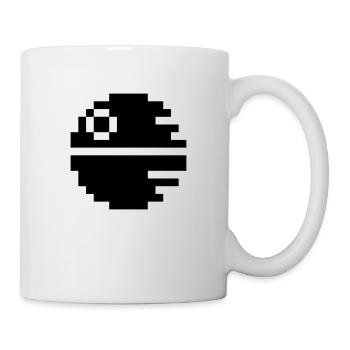 Schwarzer Stern - Tasse - Weiß - Rechts