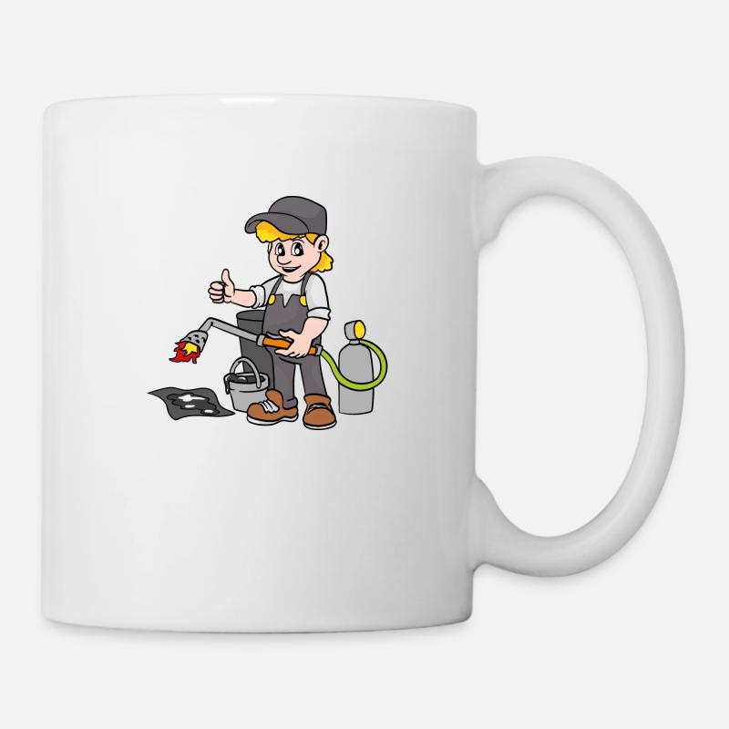 Dachdecker - Tasse - Weiß