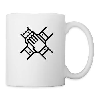Idée de cadeau de cohésion d'équipe mains - Mug blanc - blanc - Droite
