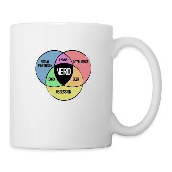 NERD SHIRT - Mug - white - Right