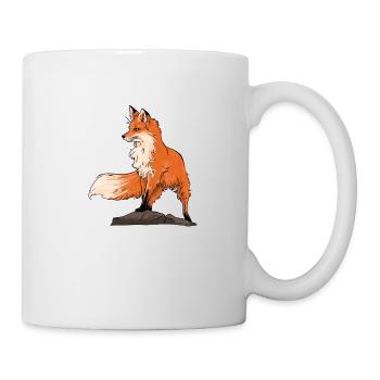 Beau renard - Mug blanc - blanc - Droite