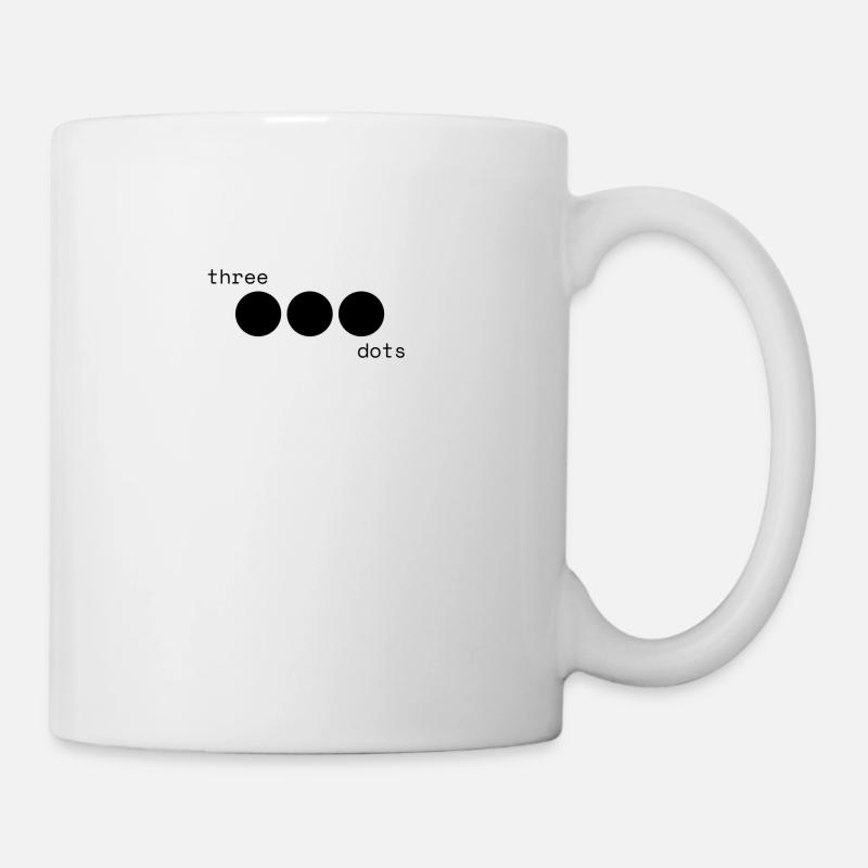 Three dots - Tasse - Weiß