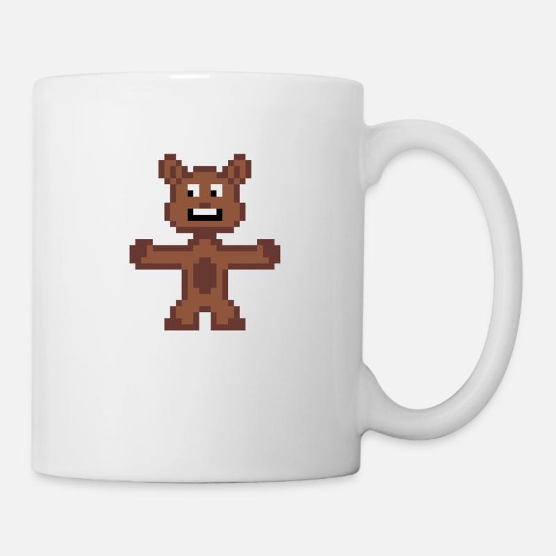 Ours (Pixelart) - Mug blanc - blanc